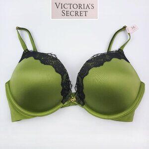 Victoria's Secret 34C Bra Bombshell Plunge Push Up Lace Lingerie NWT